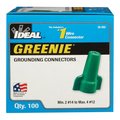 Ideal Insulated Wire Grounding Connector; Green, 100PK 3025798